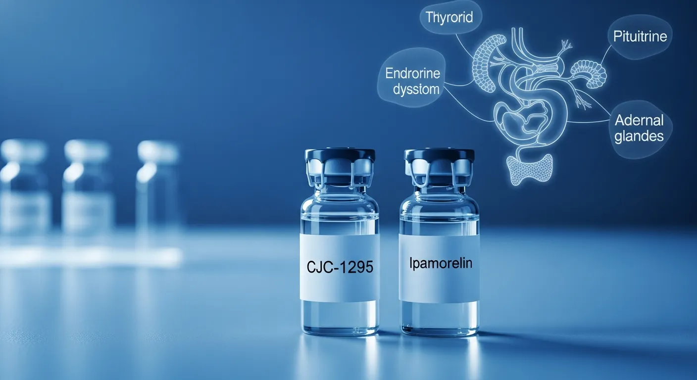 CJC-1295 and Ipamorelin growth hormone secretagogue peptides, synergistic research and GH axis modulation studies in Australia